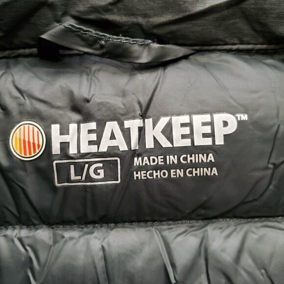 HEATKEEP Puffer Jacket Real Down Filled Super Lightweight Techwear Size L - Picture 8 of 16